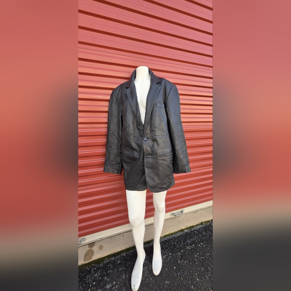 Men's Black Leather Jacket